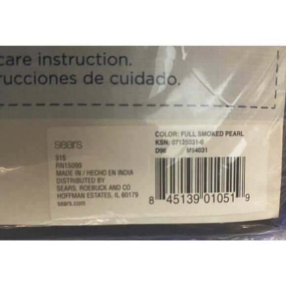 Cannon Full Smoked Pearl Grey 4 Piece Sheet Set 100% Pima Cotton 500 Thread Ct - Picture 4 of 6